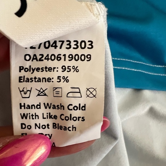 COMMENSE Ombre One Shoulder Long Dress Large Green/Blue NWT Sold out online - Picture 6 of 11